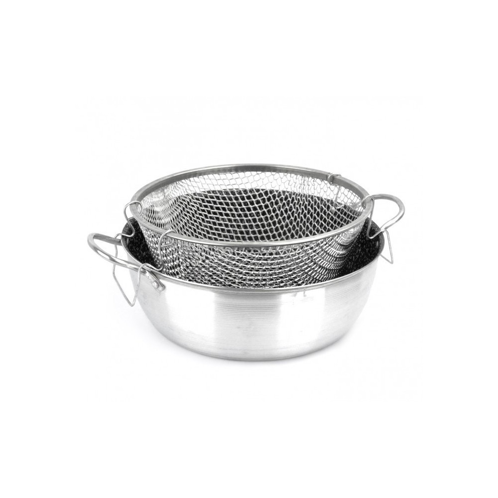 001393 Casserole friteuse 24 cm en aluminium NAPOLEON anti-adhésive avec panier