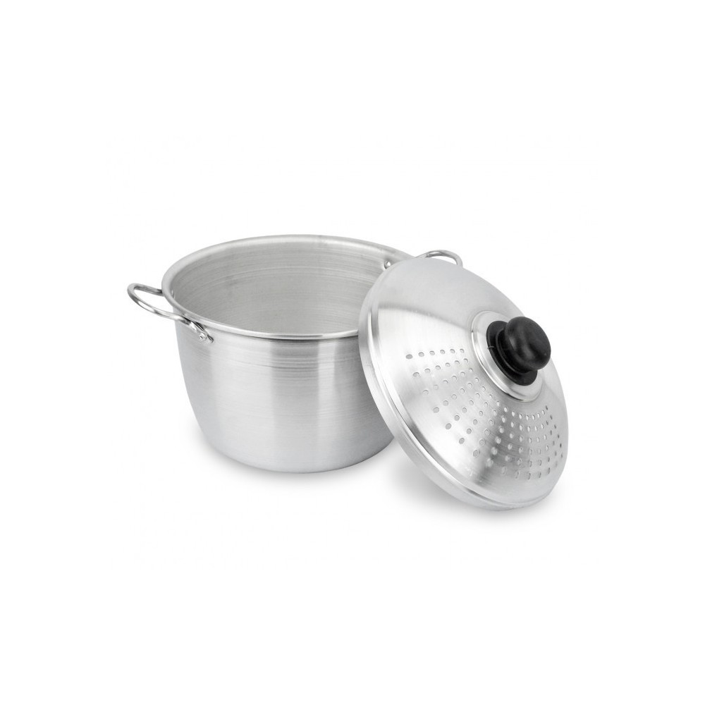 00746 Casserole égouttoir NAPOLEON 24 cm en aluminium avec couvercle perforé