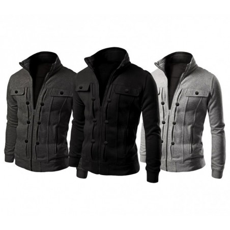 3401 Veste hommes mod. BLAKE avec doublure en polaire slim trois couleurs 3401 Veste hommes mod. BLAKE avec doublure en polaire slim trois couleurs