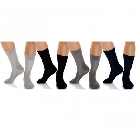 N825 Pack de 12 paires de chaussettes courtes hommes coton mulicolores