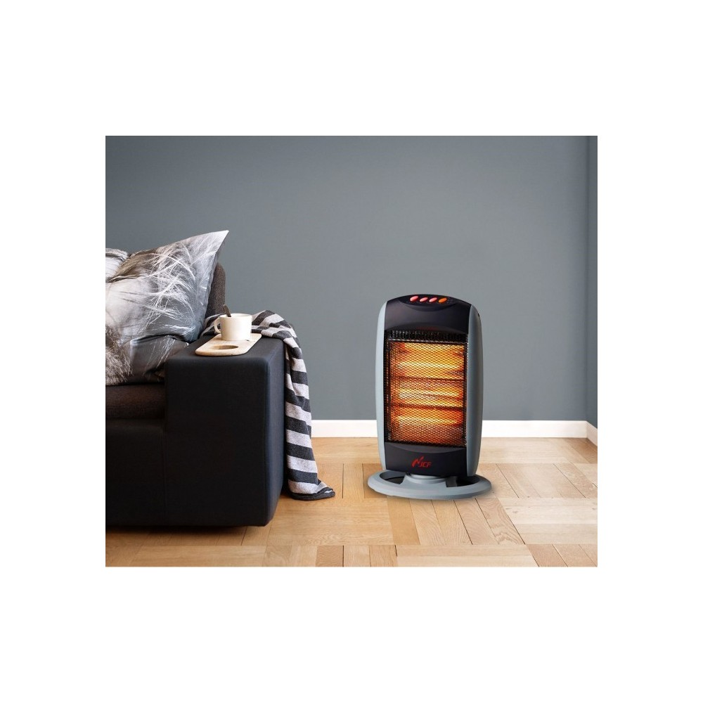 NSB-L120 Chauffage halogène oscillant JCF 3 puissances avec poignée