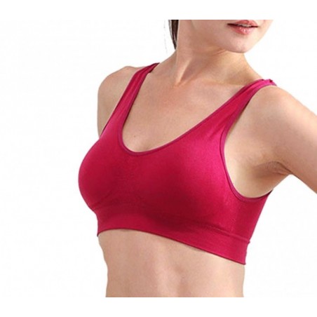 230057 Set de 6 brassières de sport moulantes ass. Magnolia bonnets rembourrés