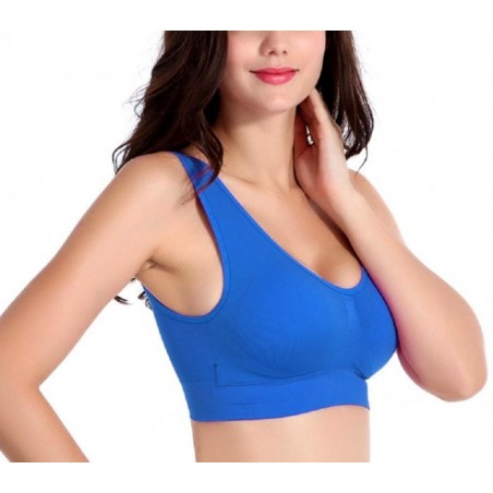 230057 Set de 6 brassières de sport moulantes ass. Magnolia bonnets rembourrés