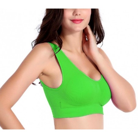 230057 Set de 6 brassières de sport moulantes ass. Magnolia bonnets rembourrés