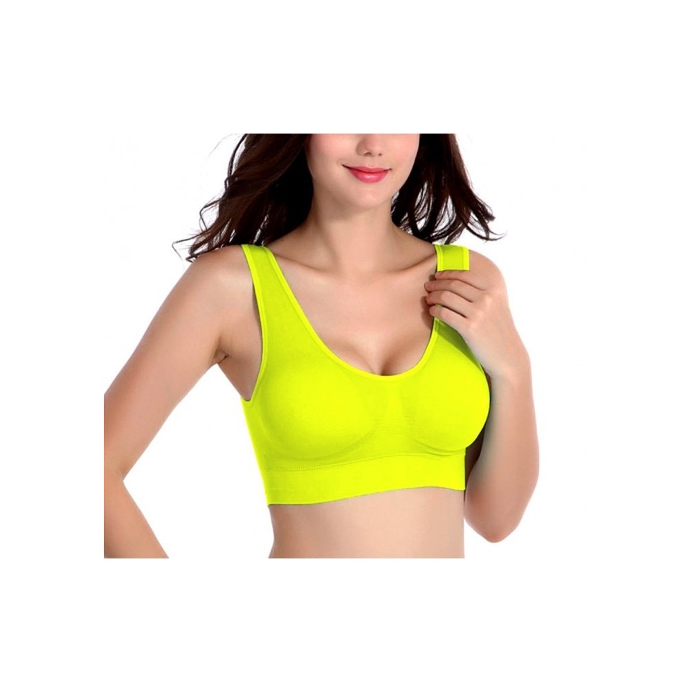 230057 Set de 6 brassières de sport moulantes ass. Magnolia bonnets rembourrés