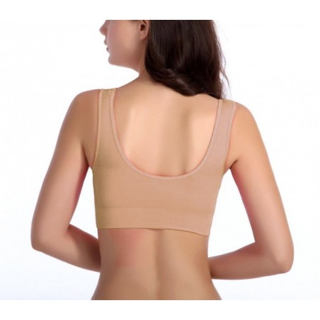 230057 Set de 6 brassières de sport moulantes ass. Marigold bonnets rembourrés