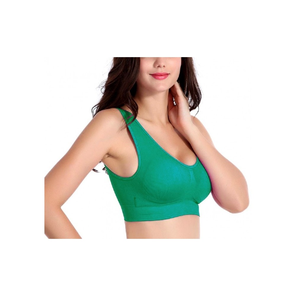 230057 Set de 6 brassières de sport moulantes ass. Marigold bonnets rembourrés