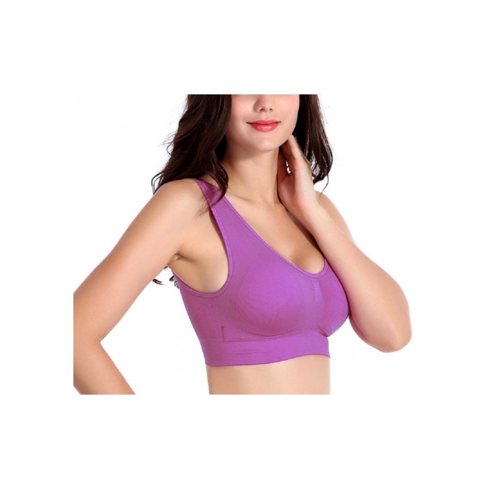 230057 Set de 6 brassières de sport moulantes ass. Marigold bonnets rembourrés