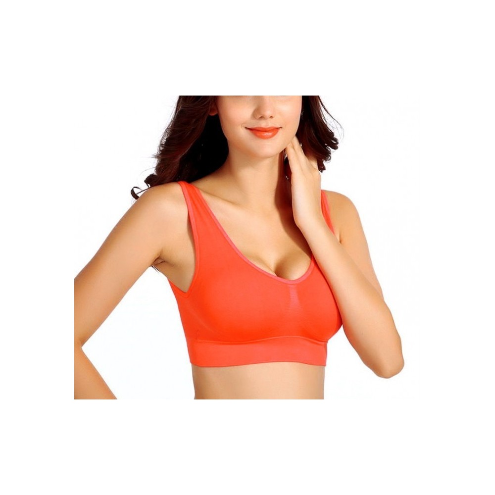 230057 Set de 6 brassières de sport moulantes ass. Marigold bonnets rembourrés