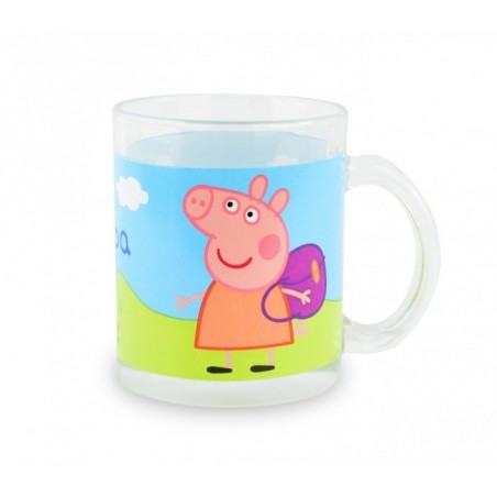PP8106 Set de Petit-déjeuner Peppa Pig avec bol tasse et soucoupe en verre