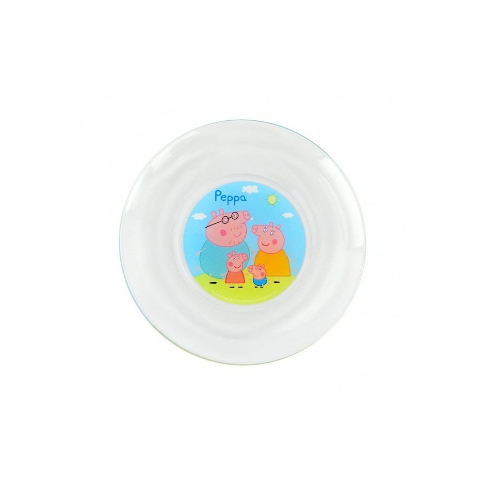 PP8106 Set de Petit-déjeuner Peppa Pig avec bol tasse et soucoupe en verre