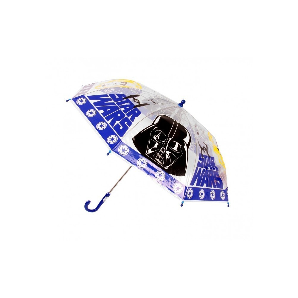 SW9353 Parapluie pour enfant STAR WARS en plastique transparent 64 cm 