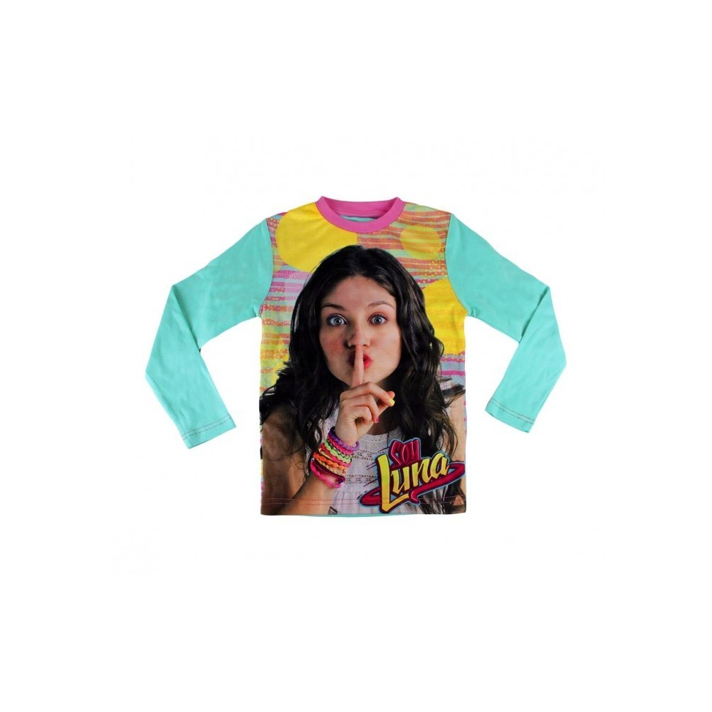 826329 Pyjama enfant pour fille imprimé Soy Luna en coton chaud de 6 à 12 ans