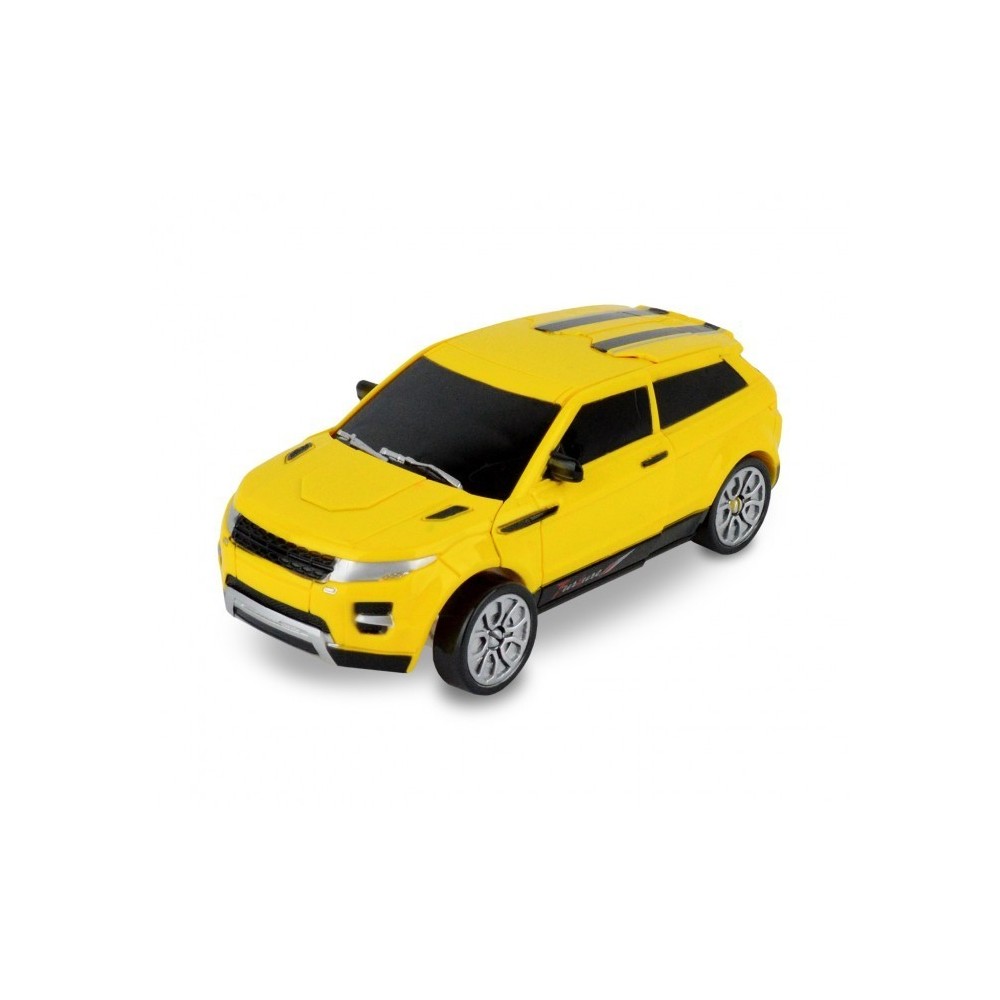 37749 Power Robots convertibles en 2 modèles de voiture jaune et rouge avec des 