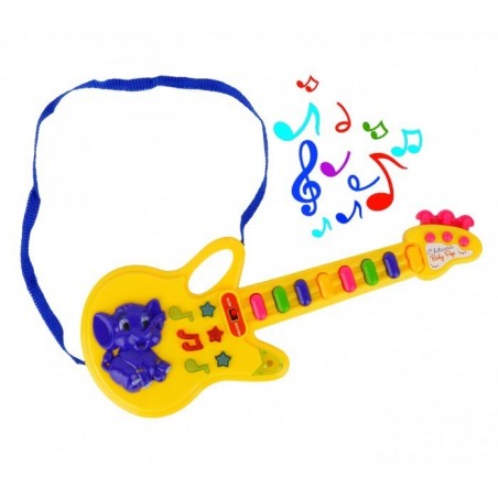 103855 Guitare Baby Pop avec des lumières, mélodies préréglées et bandoulière