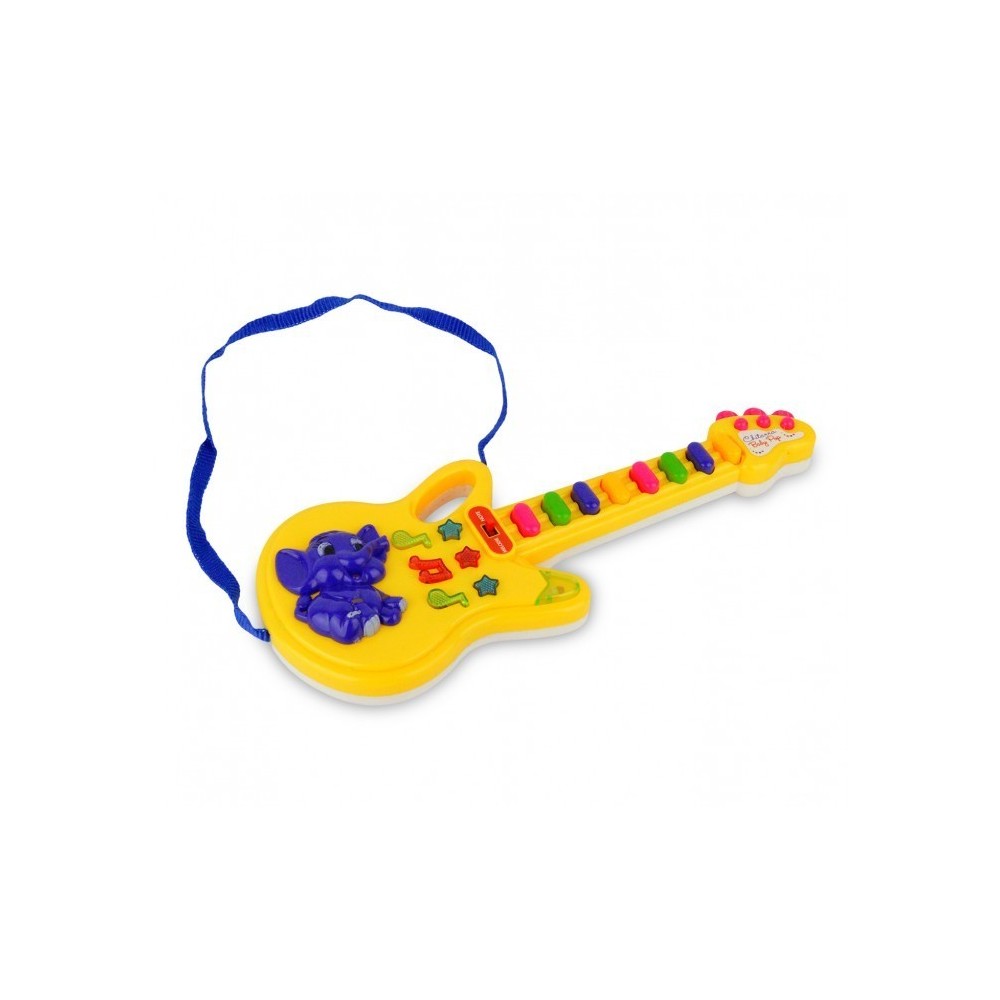 103855 Guitare Baby Pop avec des lumières, mélodies préréglées et bandoulière
