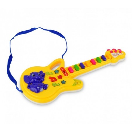 103855 Guitare Baby Pop avec des lumières, mélodies préréglées et bandoulière