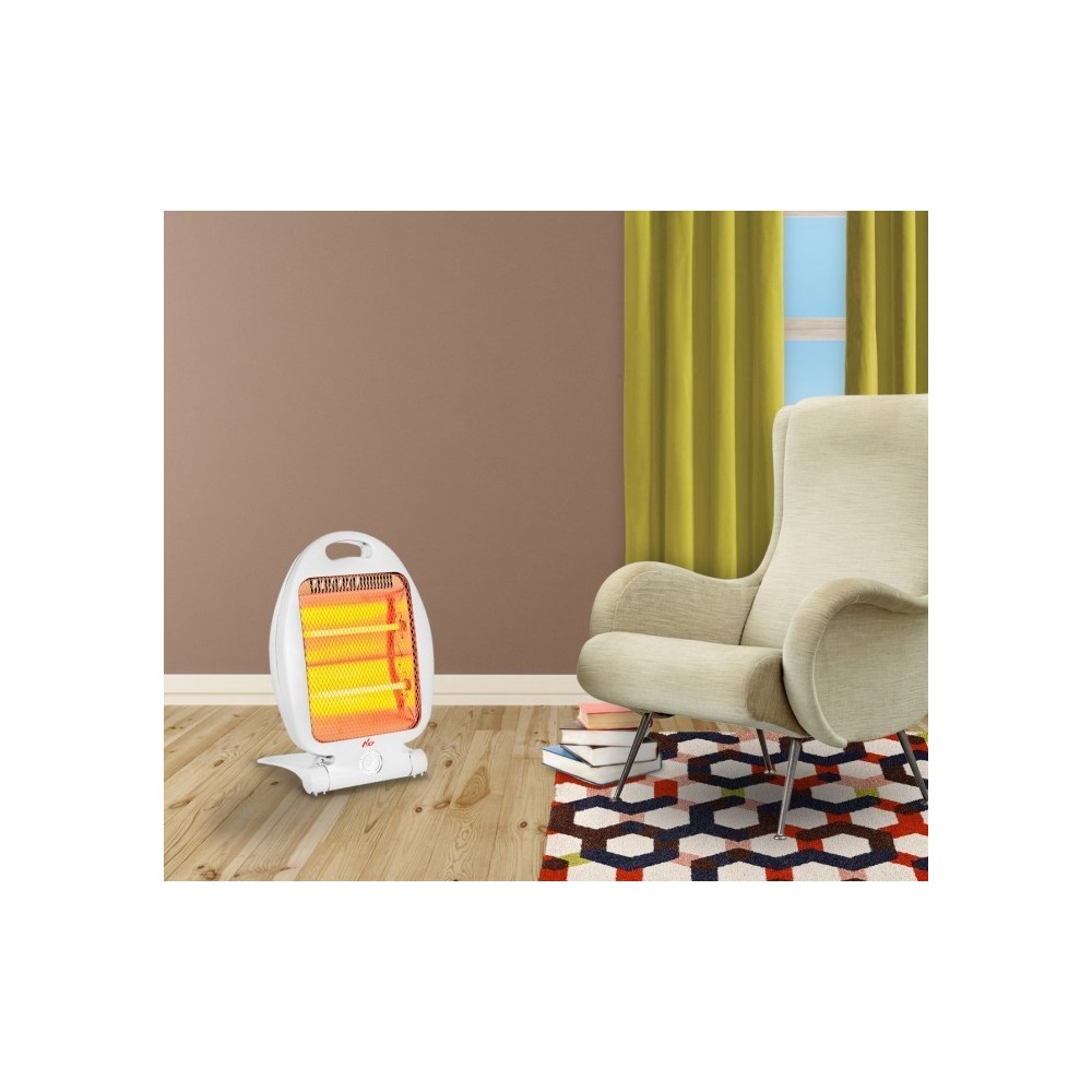 QH-90D Chauffage au quartz JCF 800 Watt 2 éléments chauffant 2 niveaux de t°