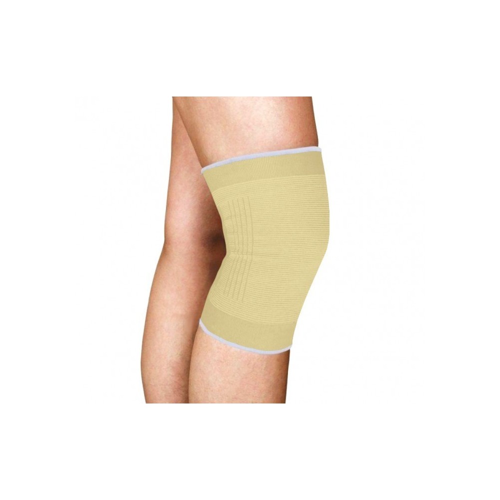 068089 Set  2 genouillères EVERTOP beiges Bandes élastiques de soutien en coton