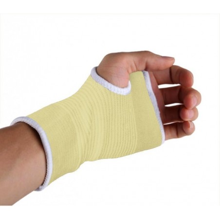 068089 Set de 2 bandes élastique DUNLOP beiges pour poignets en coton élastique