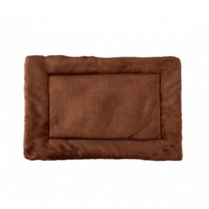 3003 Matelas doux en velours pour chiens taille M Marron 48 x 41 cm  2