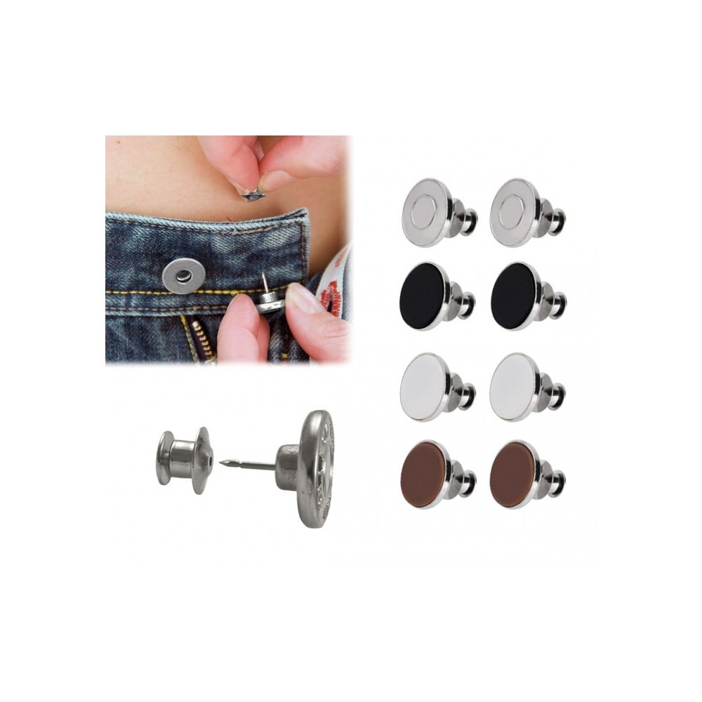 012969 Set de 8 boutons à clip kit d’urgence pour réparer les pantalons