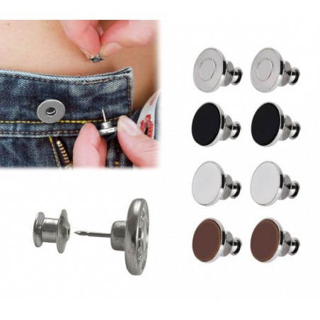 012969 Set de 8 boutons à clip kit d’urgence pour réparer les pantalons