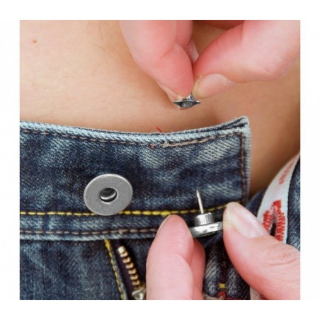 012969 Set de 8 boutons à clip kit d’urgence pour réparer les pantalons