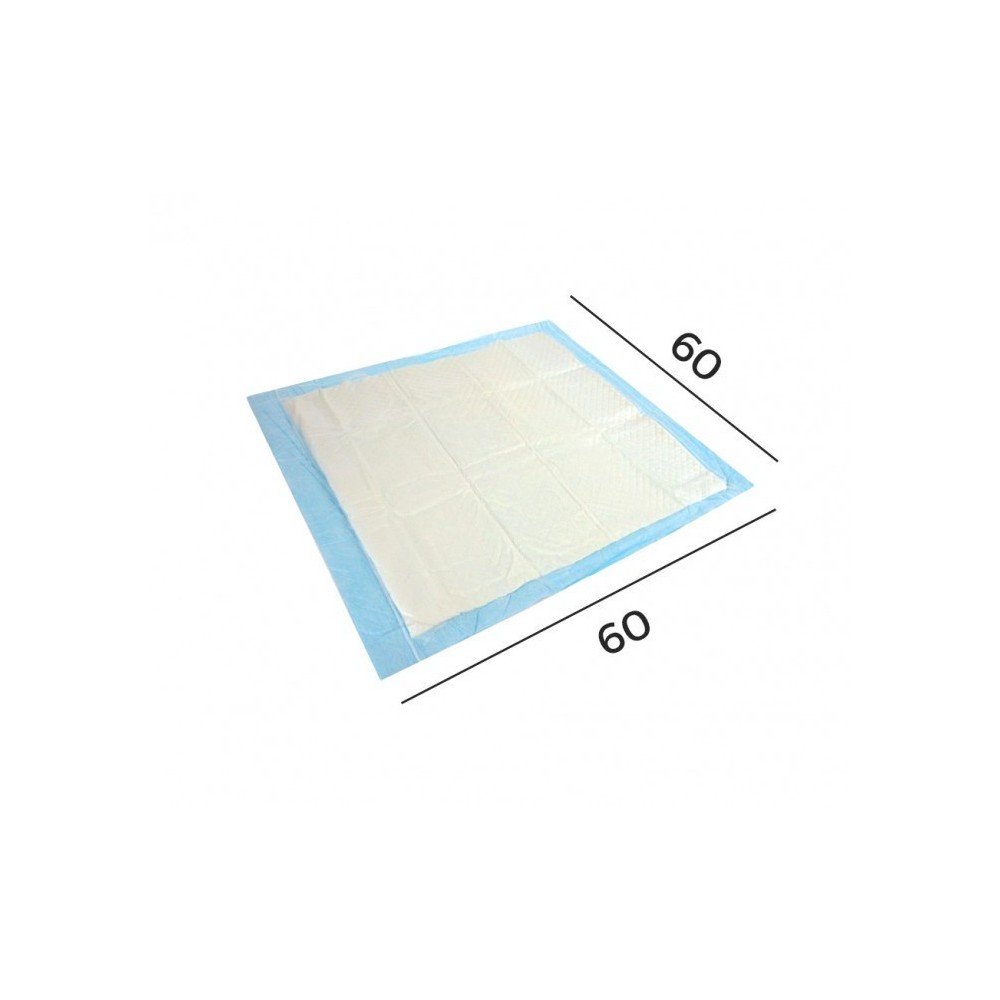 629313 Pack 12 tapis absorbants pour chiens et chats 60x60 cm capte les odeurs