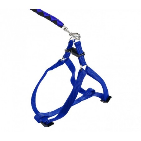 Harnais avec laisse courte 120 cm ART 5824 bicolore pour chiens petits et moyens Harnais avec laisse courte 120 cm ART 5824 bicolore pour chiens petits et moyens