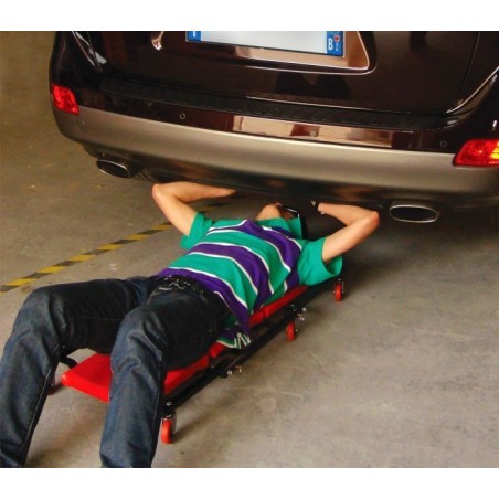 WK3013 Chariot de visite de mécanicien auto à roues Wacktek aluminium 92x42,5 cm