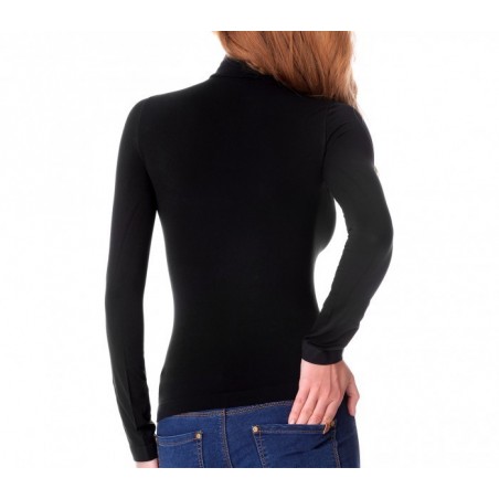 VKA21 Pack de 3 sous-pulls thermiques noirs à col cheminée avec doublure polaire VKA21 Pack de 3 sous-pulls thermiques noirs à col cheminée avec doublure polaire