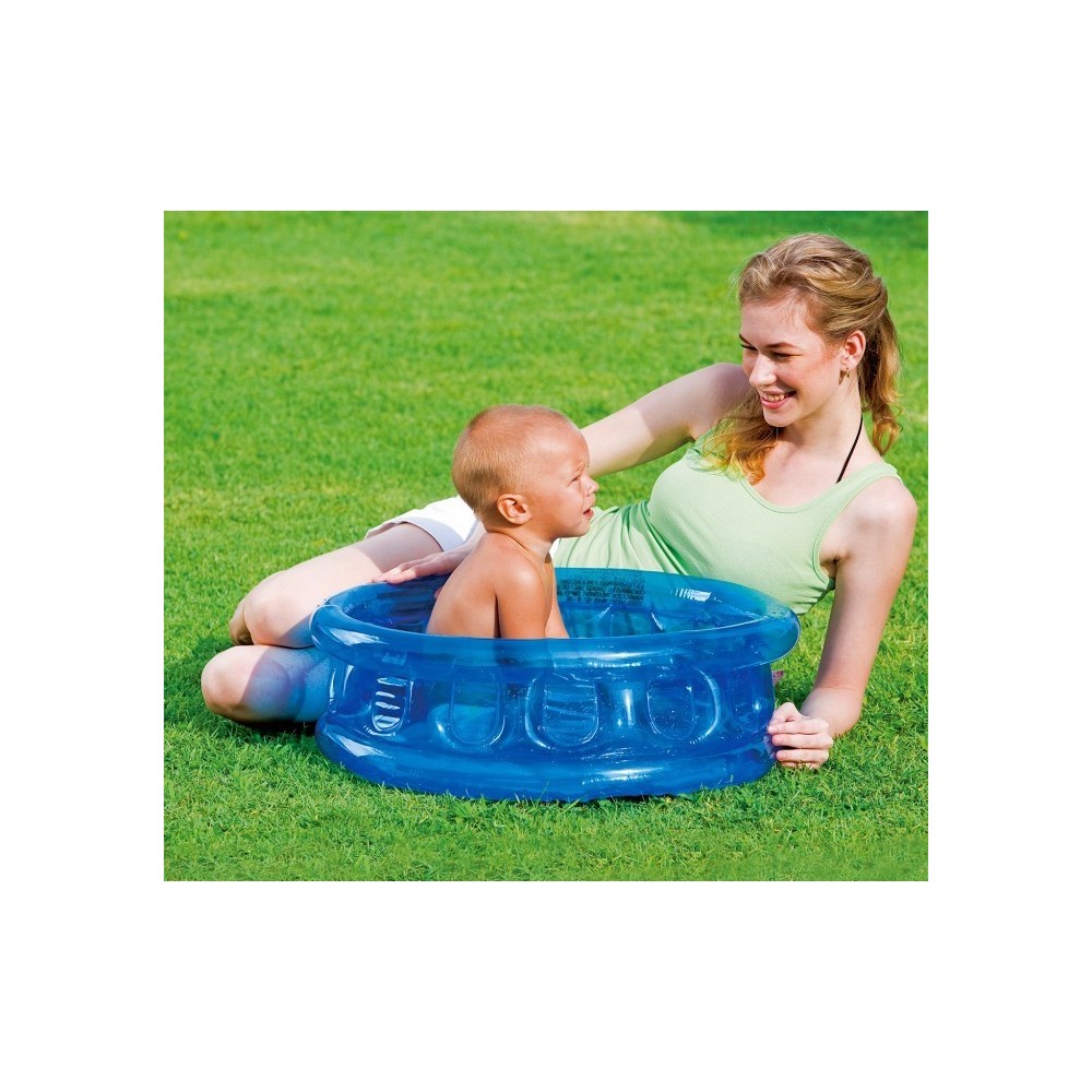 51112 Piscine gonflable enfant Bestway 3 couleurs 64 x 25 cm plancher gonflable