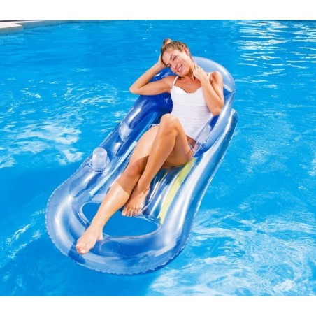 43028 Matelas gonflable Fashion Lounge Bestway avec dossier 157x89 cm