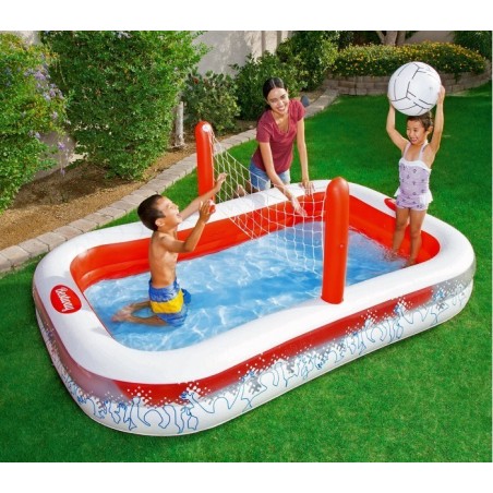 54125 Piscine gonflable Volleyball pour enfants avec filet Bestway 253x168x97 cm
