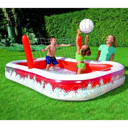 54125 Piscine gonflable Volleyball pour enfants avec filet Bestway 253x168x97 cm