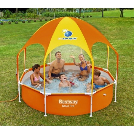 56432 Piscine Play Splash-In-Shade Bestway avec belvédère et douche 244x51 cm