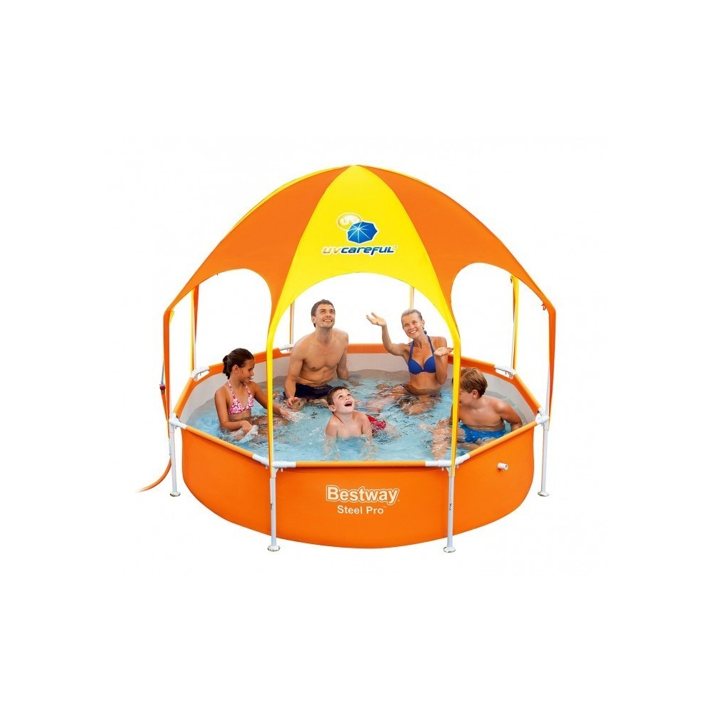 56432 Piscine Play Splash-In-Shade Bestway avec belvédère et douche 244x51 cm
