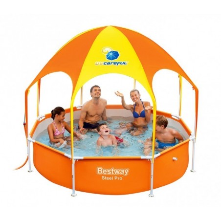 56432 Piscine Play Splash-In-Shade Bestway avec belvédère et douche 244x51 cm