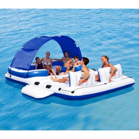 43105 Ile flottante gonflable Coolerz Tropical Breeze Bestway 389x274 cm
