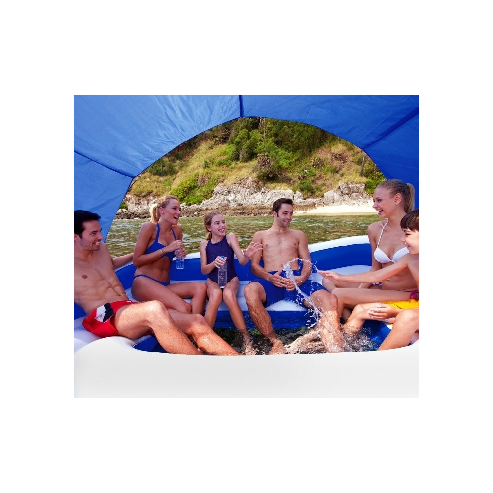 43105 Ile flottante gonflable Coolerz Tropical Breeze Bestway 389x274 cm