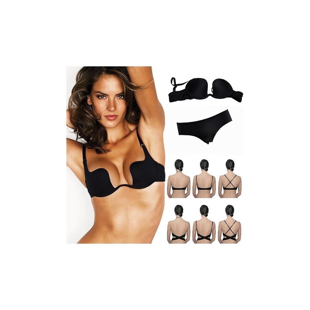 Soutien-gorge sexy avec des accolades invisibles - Push up