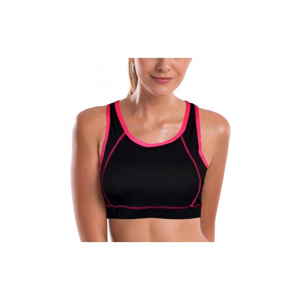 DST16112 Soutien-gorge de sport mod. VANILLA couleurs fluo avec dos nageur