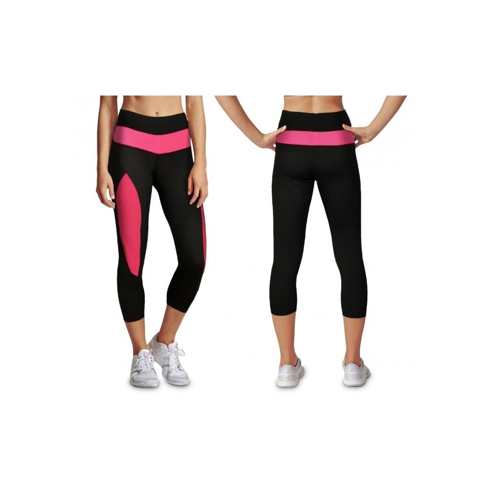 Leggings de sport KZ-178 femmes tissu technique gym et running longueur mollets