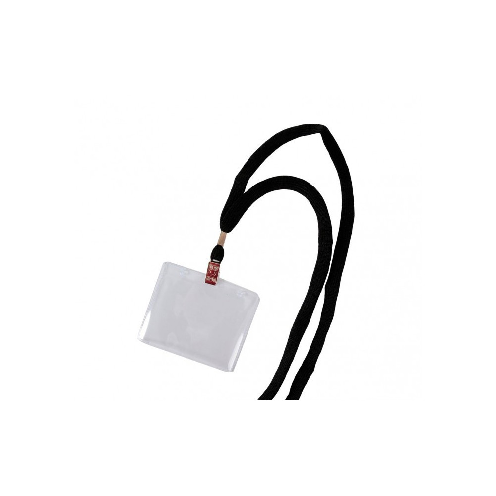 449854 Set de 8 porte-badges avec sangle et pince 90 x 60 mm Carte pass