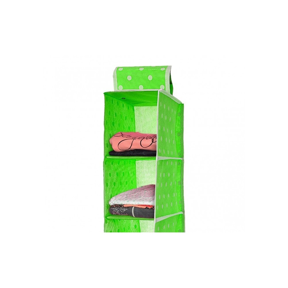 782608 Organisateur de vêtements à suspendre 6 tablettes 15 x 28 x 90 cm