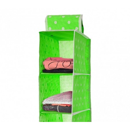 782608 Organisateur de vêtements à suspendre 6 tablettes 15 x 28 x 90 cm