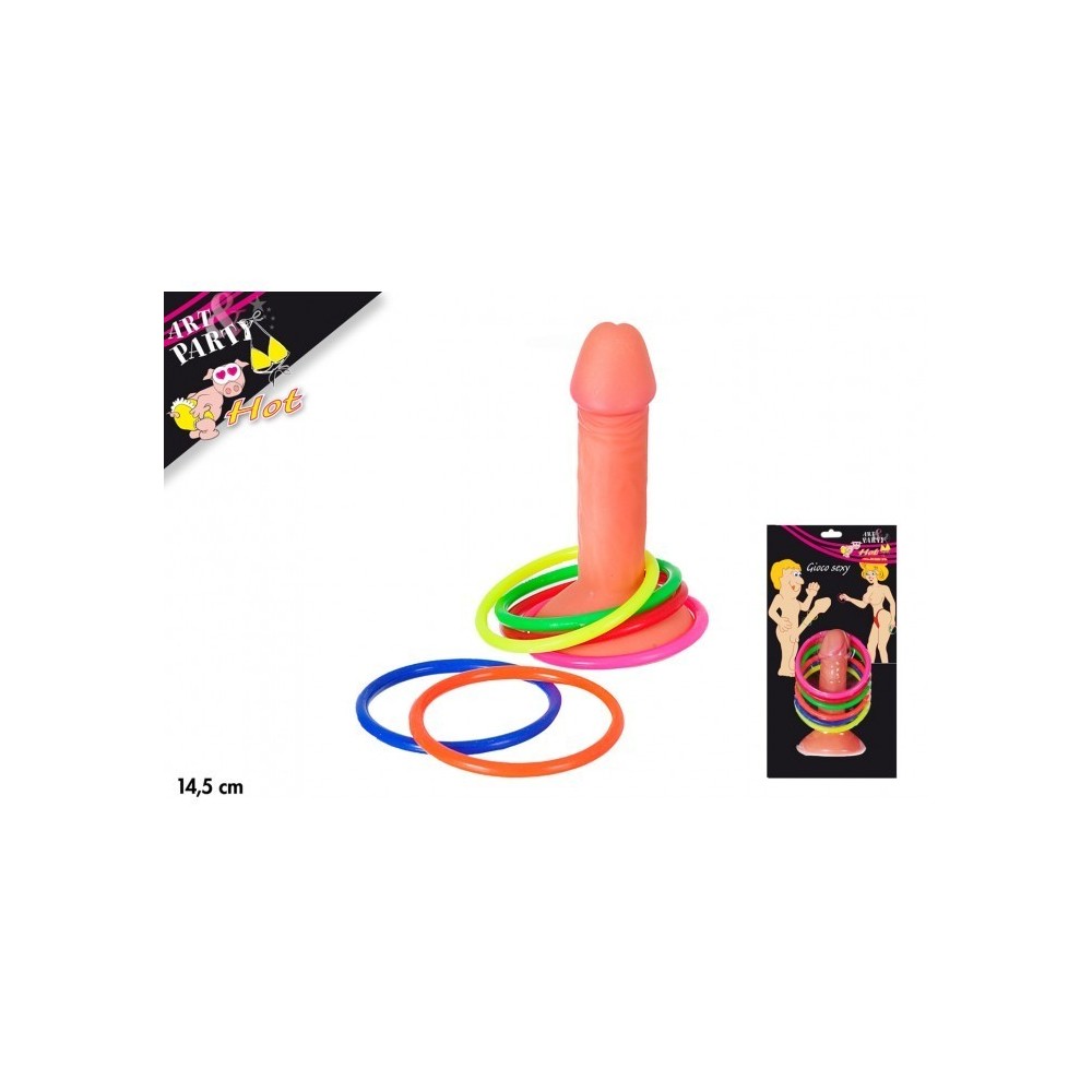 748973 Jeu lancer d’anneau sur cible phallique enterrement de vie de jeune fille