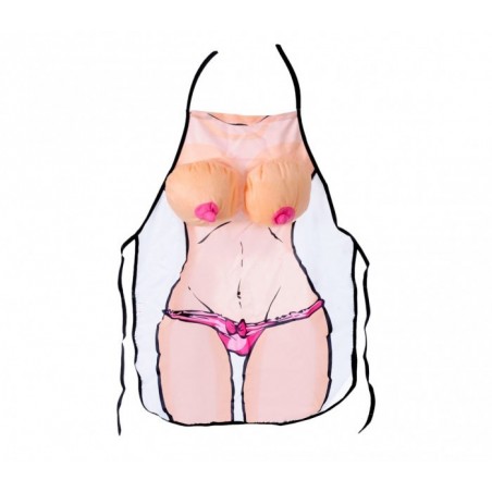 748986 Idée de cadeau tablier femme sexy avec des seins en relief en peluche