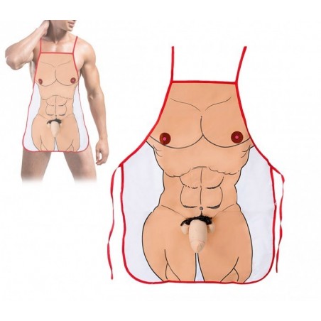 748985 Idée de cadeau tablier homme sexy avec pénis en peluche et en relief